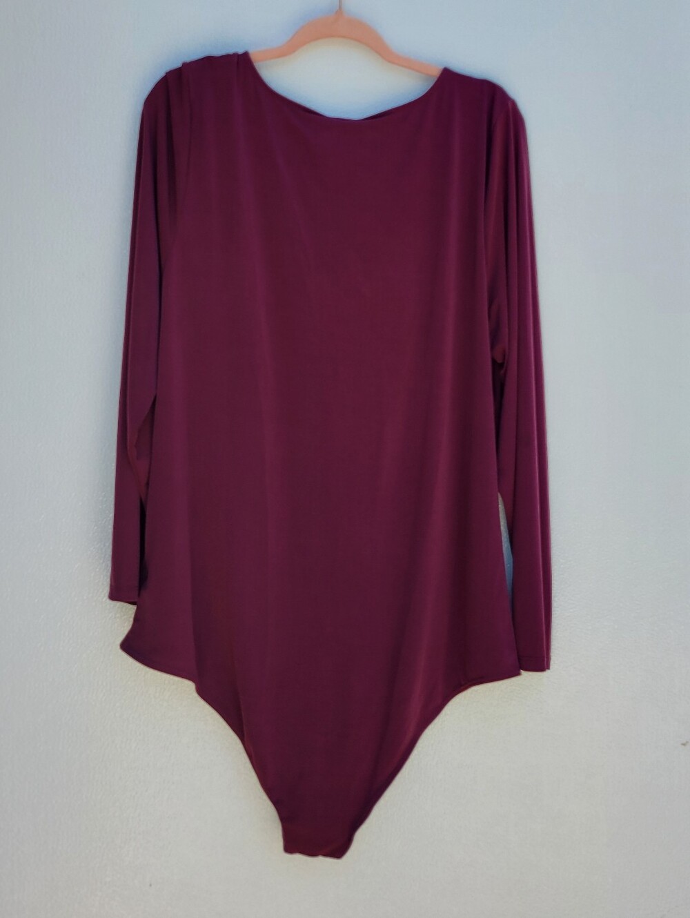 Torrid NWT Plum Twist-Front Long Sleeve Bodysuit Women SIZE 3. - Picture 2 of 8